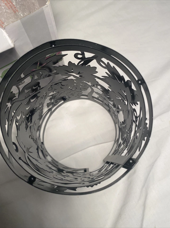 ENVOLTÓRIO AQUECEDOR DE VIDEIRA TOSCANA PERFUMADO Metal duas camadas com caixa comporta frasco Yankee - Imagem 2 de 4