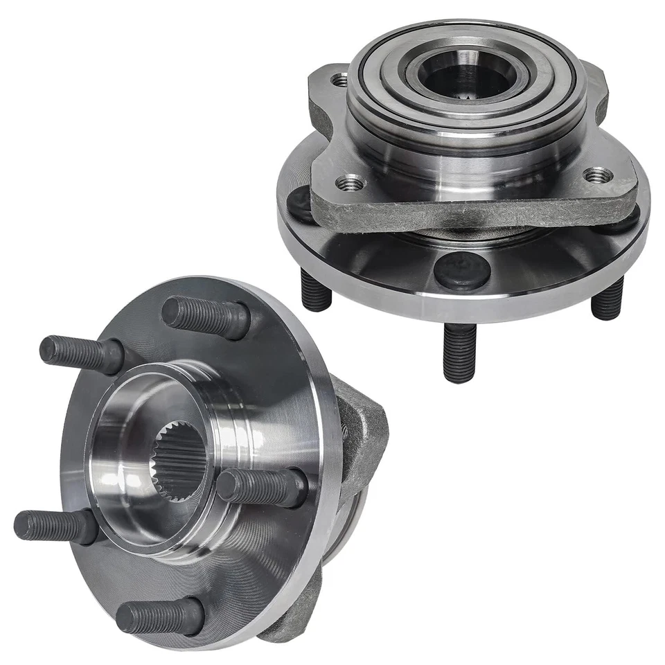 Front Wheel Hubs and Bearings Outer Tie Rods for 2001 2002 2003 Chrysler Voyager - Image 3 of 4