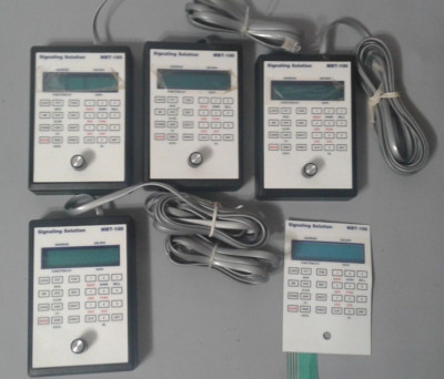 model train signaling solutions  mbt-100 lot of 4 +1 card untested