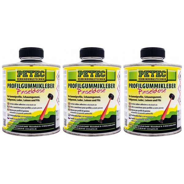 3 X Petec Profilgummikleber 350Ml Elastisch Kleber Montagekleber-image