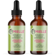 2 Mielle Organics Rosemary Mint Scalp Hair Strengthening Oil for All Hair Types