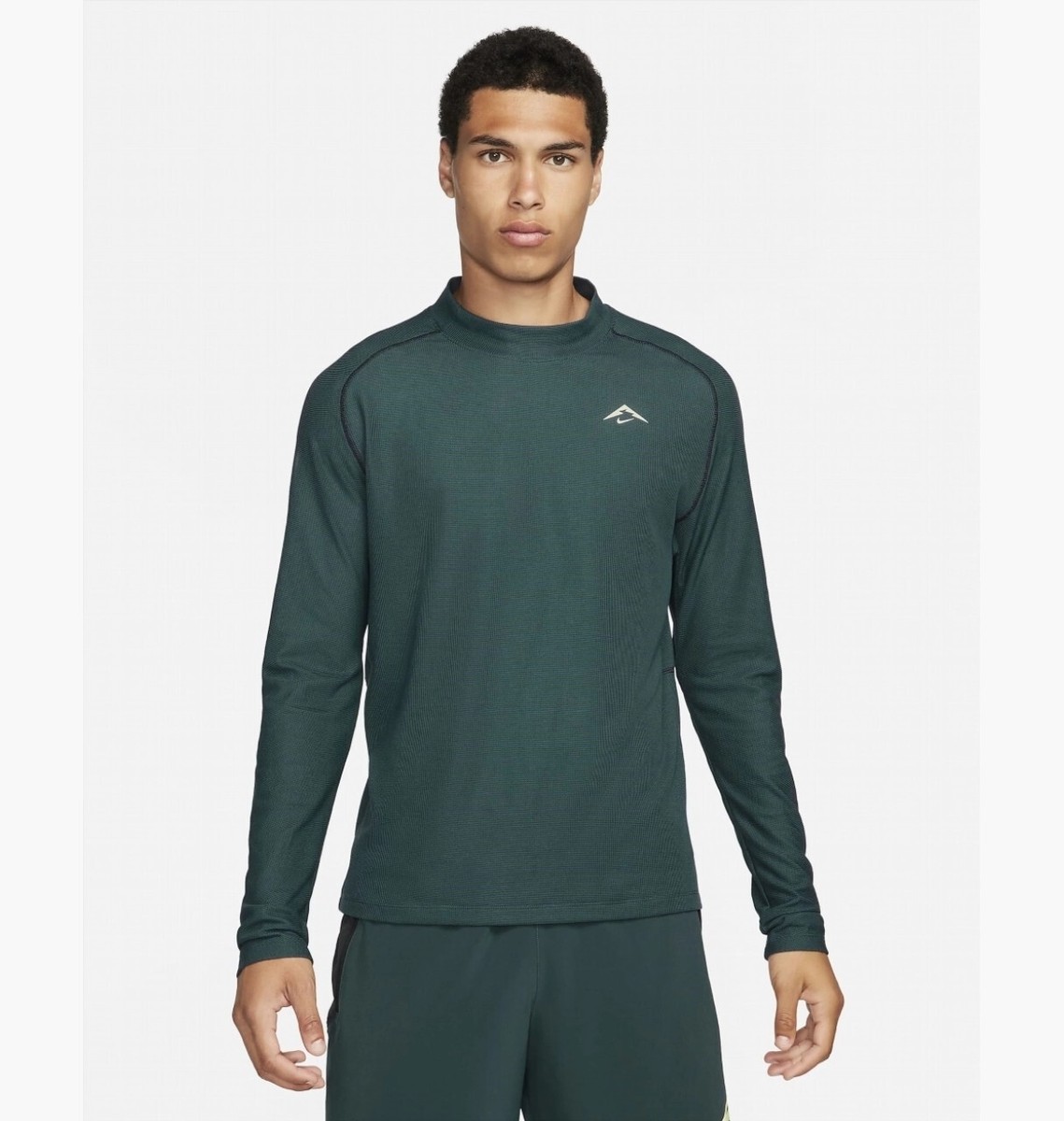 NEW Men's Size M Nike Trail Long Sleeve Training Top Shirt Teal