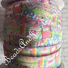 School foe inspired school elastic school hair ties kindergarten foe-5/8