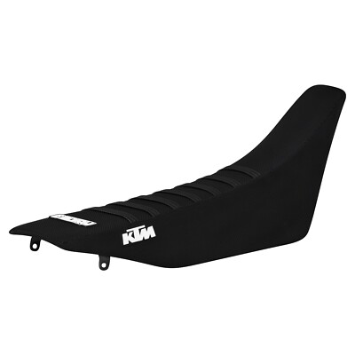 1998-2000 KTM SX-SXF SEAT COVER by Enjoy MFG ALL BLACK w/ BLACK RIBS #395