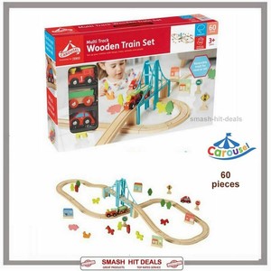 carousel mega wooden train set