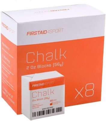 8x 56g Blöcke (8 x 2oz) Gewichtheben und Cross Fit Kreide Firstaid4sport Gym,