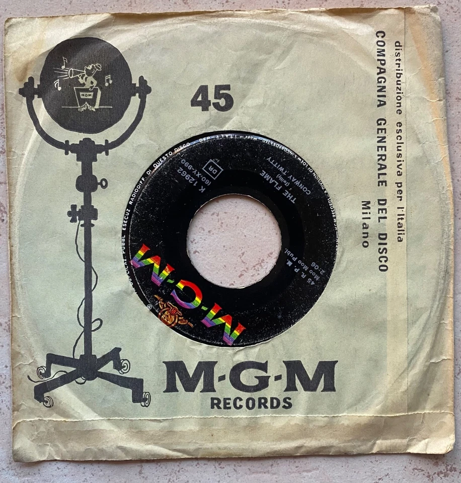 CONWAY TWITTY - Whole Lot of Shakin' Going On ITALY 7" Rockabilly 1961 Rock'N'Ro - Immagine 2 di 2