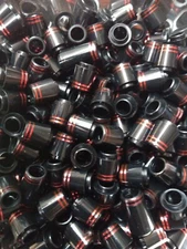 12x PREM GOLF FERRULES .335 2 ring Black/Red"COLLARED" 14mm QUALITY LOT(F11)