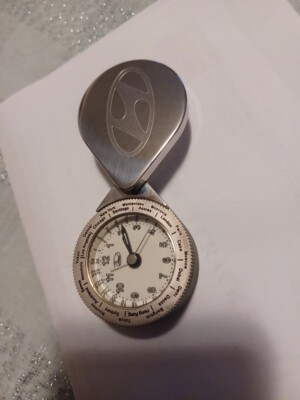 Silver Clock by Chass Around the World Markers Indicators
