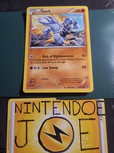 Sawk 52/101 B&W Plasma Blast Common Pokemon VLP  LP