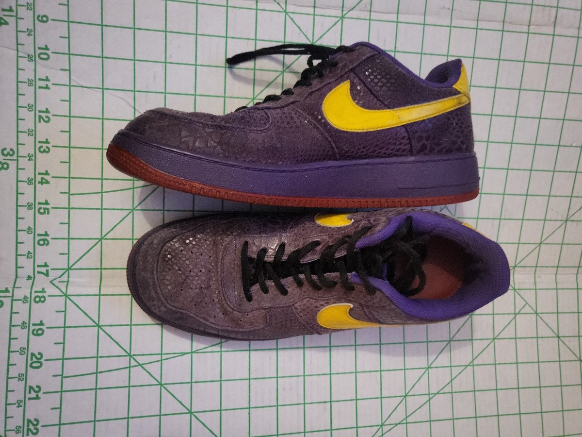 Nike Air Force 1 Eddie Cruz Sneakers Lakers Kobe Bryant Size 10.5 