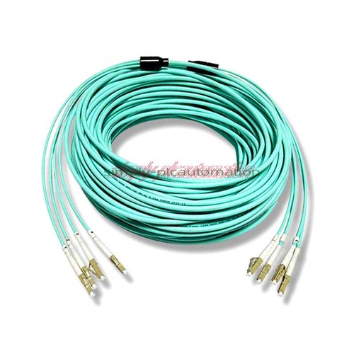 50m Fiber Optic Jumper Patch Cord LC-LC MM 4 Strand Armored 10G OM3 Fiber Cable - Afbeelding 3 van 8