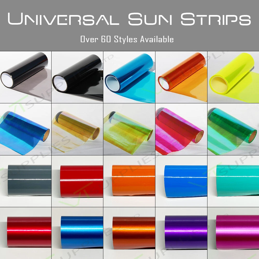 Tira solar universal para coche de 30 x 150 cm para parabrisas tira solar profesional pegatina para ventana