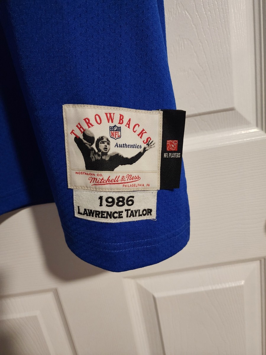 100% AUTHENTIC MITCHELL & NESS 1986 NY GIANTS LAWRENCE TAYLOR