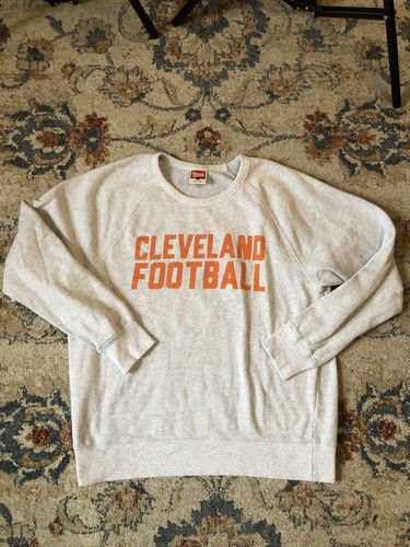 Homage Cleveland Browns Sweatshirt Adult Large Gray Football NFL