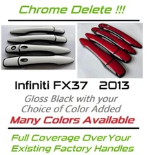 Custom Black & Color Door Handle Covers for Infiniti FX37 You Pick Middle Color