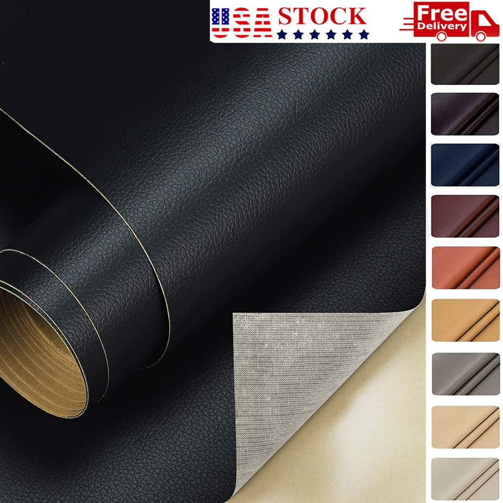 PU Leather Repair Patch Tape for Couches Vinyl Leather Self-Adhesive Repair Kit