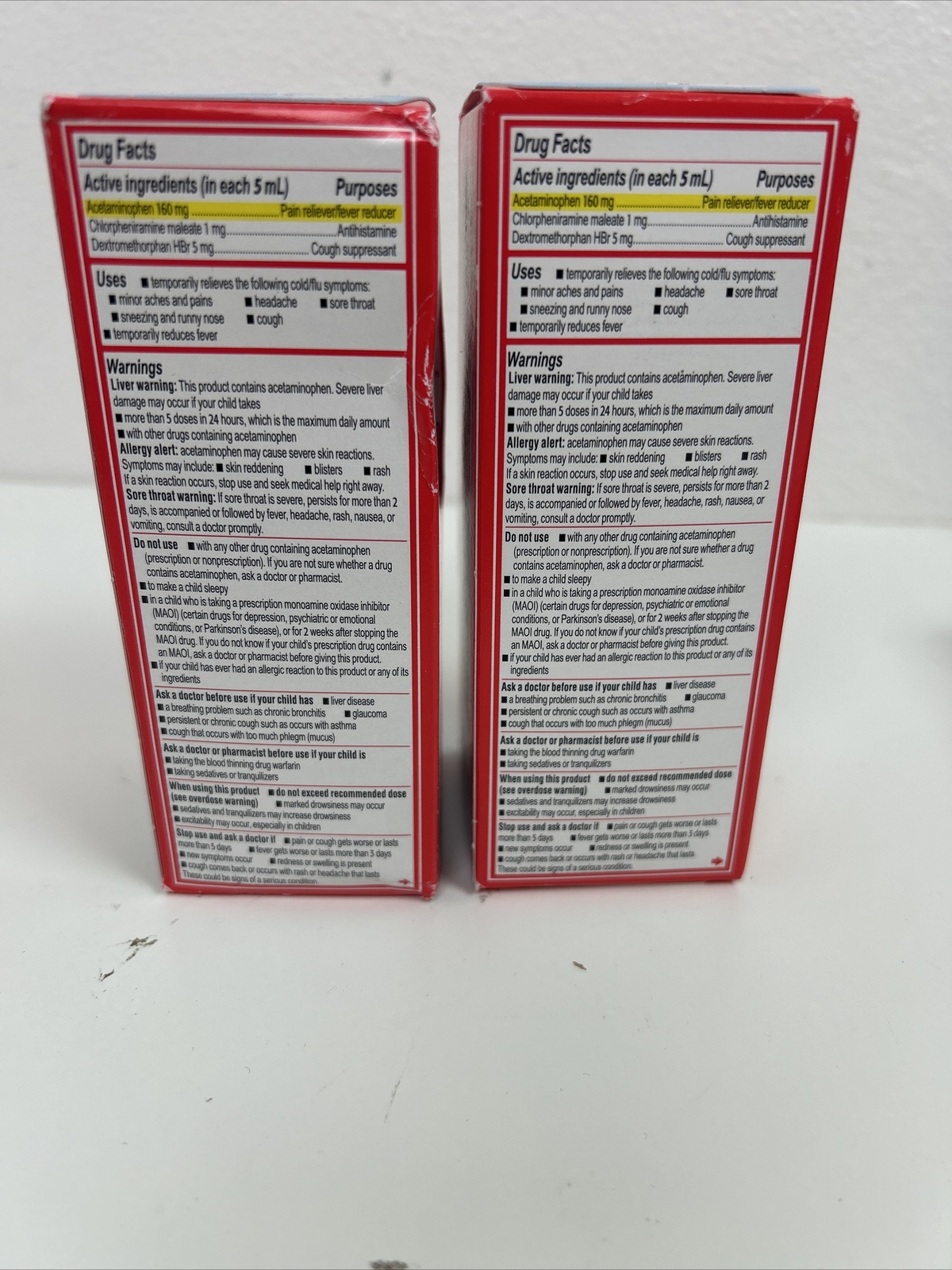 (2) Children's Tylenol Grape Cold+Cough+Runny Nose LiquidExp 02/25 eBay