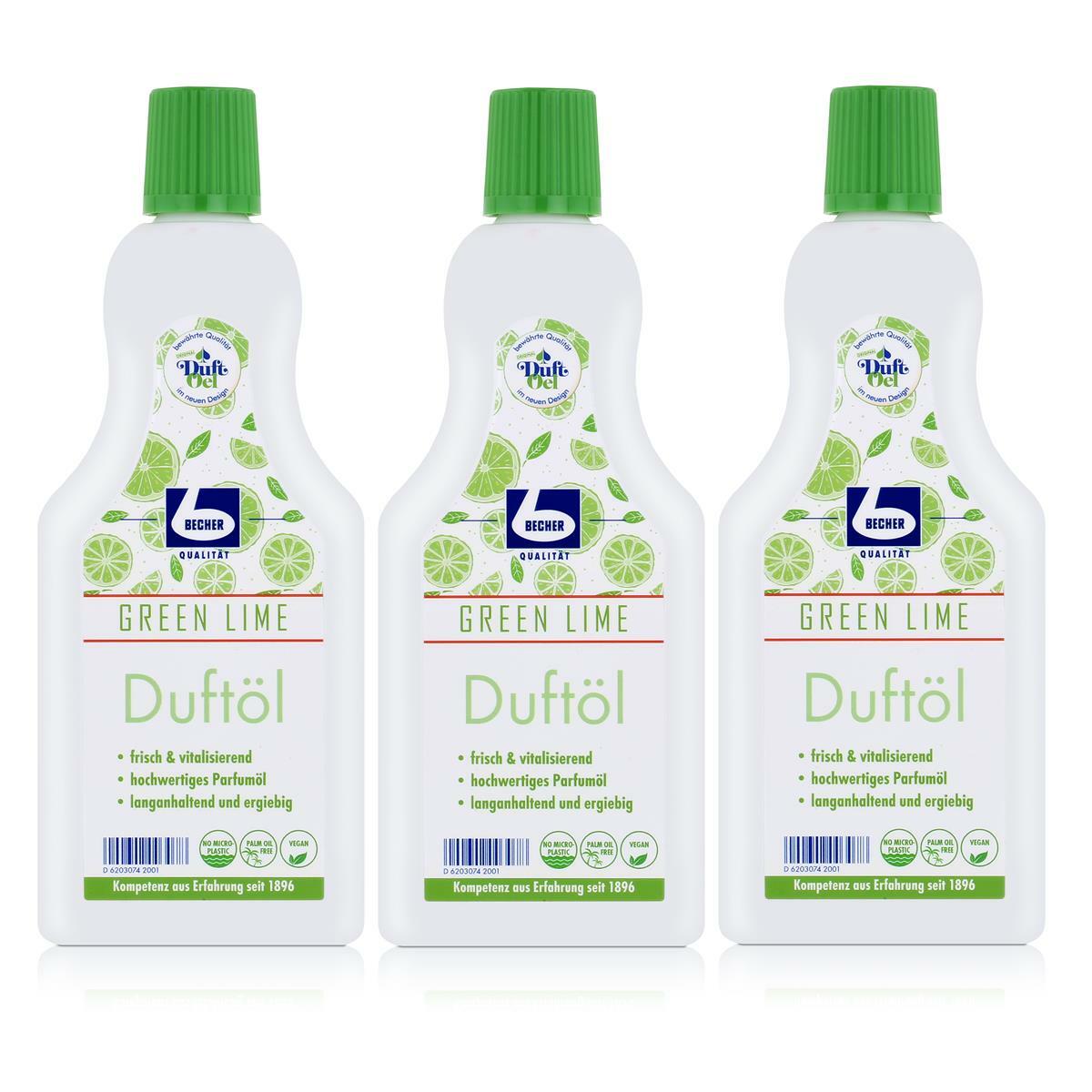 Dr. Becher Duftöl Green Lime 500ml - Parfumöl (3er Pack)