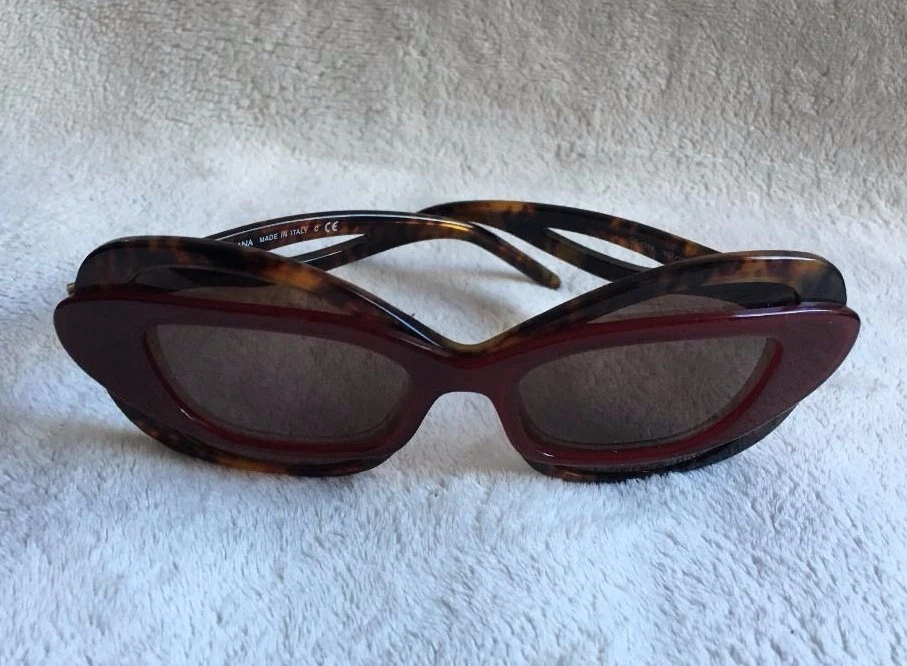 GAFAS DE SOL DOLCE & GABBANA DG 4069 OJO DE GATO ROJO TORTUGA NUEVAS Foto 2 de 4