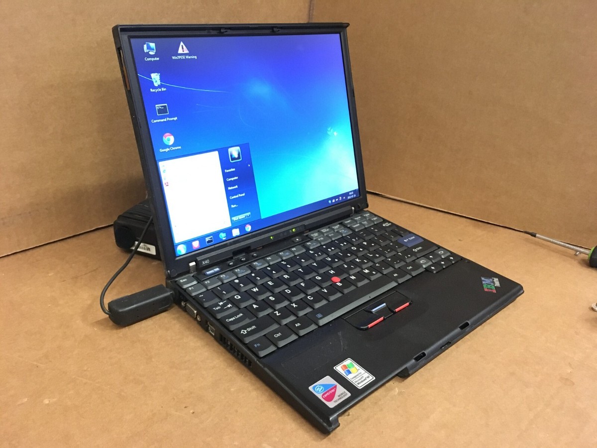 Vintage IBM Thinkpad X40 598MHz 768MB RAM NO HDD | eBay