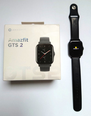 Amazfit GTS 2 42,8mm Alu-gehäuse mit Silikonarmband Smartwatch - Midnight Black