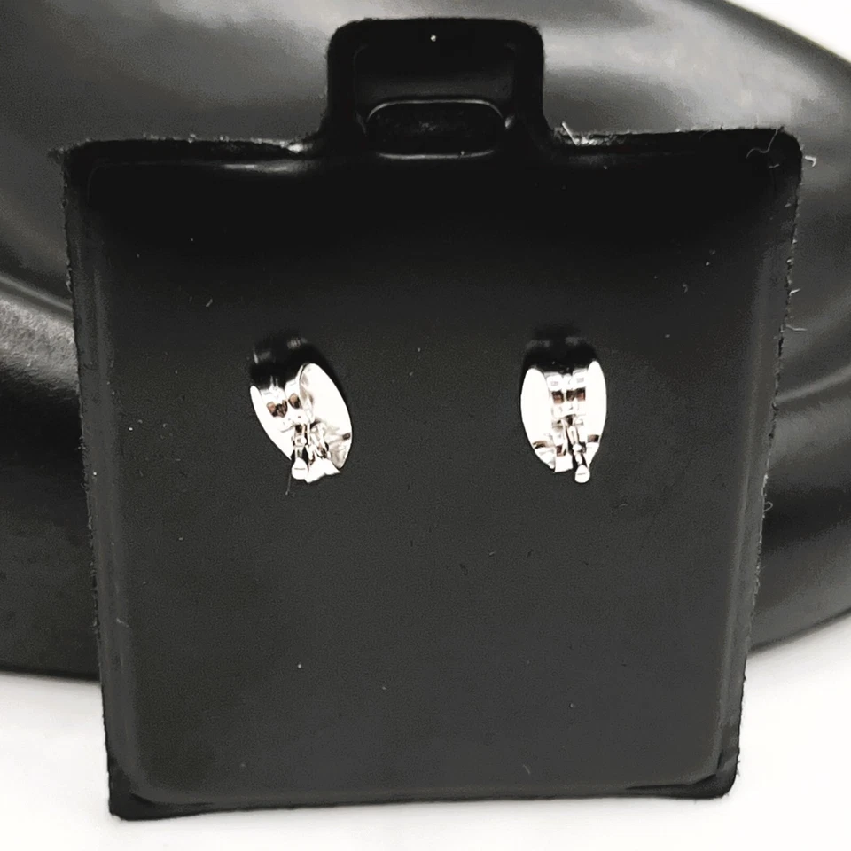 Brincos pendentes de cristal natural preto e branco 2,00 ctw ouro branco 18k - Imagem 4 de 4