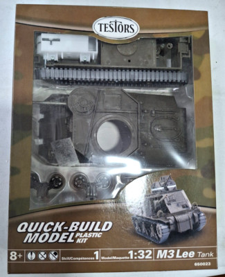 2010 Testors 1/32 Scale M3 Lee Tank Quick Build Model Plastic Kit New