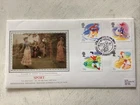 GB QEII 1988 Sport PPS Silk FDC 130th Anniv Lawn Tennis Edgbaston SHS Cat £10+