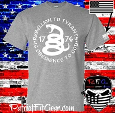 t shirt,Rebellion To Tyrants,Is Obedience To God,Live Free Or Die,2A,,Molon Labe