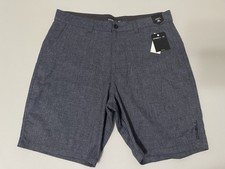 NWT ONeill Crossing Black Shorts 36 Waist 9  At The Knee Standard Fit Stretch
