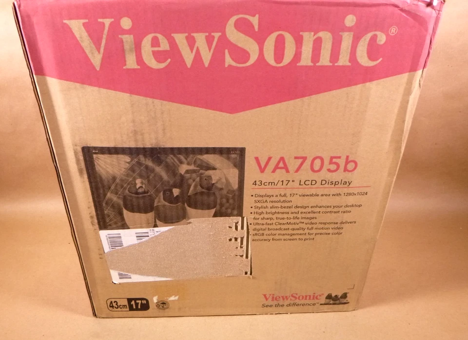 VA705B ViewSonic 17" LED Monitor Response Time 5ms D-Sub Res 1280 x 1024 - Image 4 of 4
