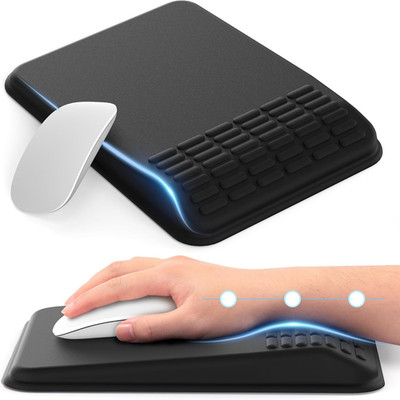 MEKASS Ergonomic Mouse Pad with Wrist Rest, Mouse Pad with Wrist Support for Pai