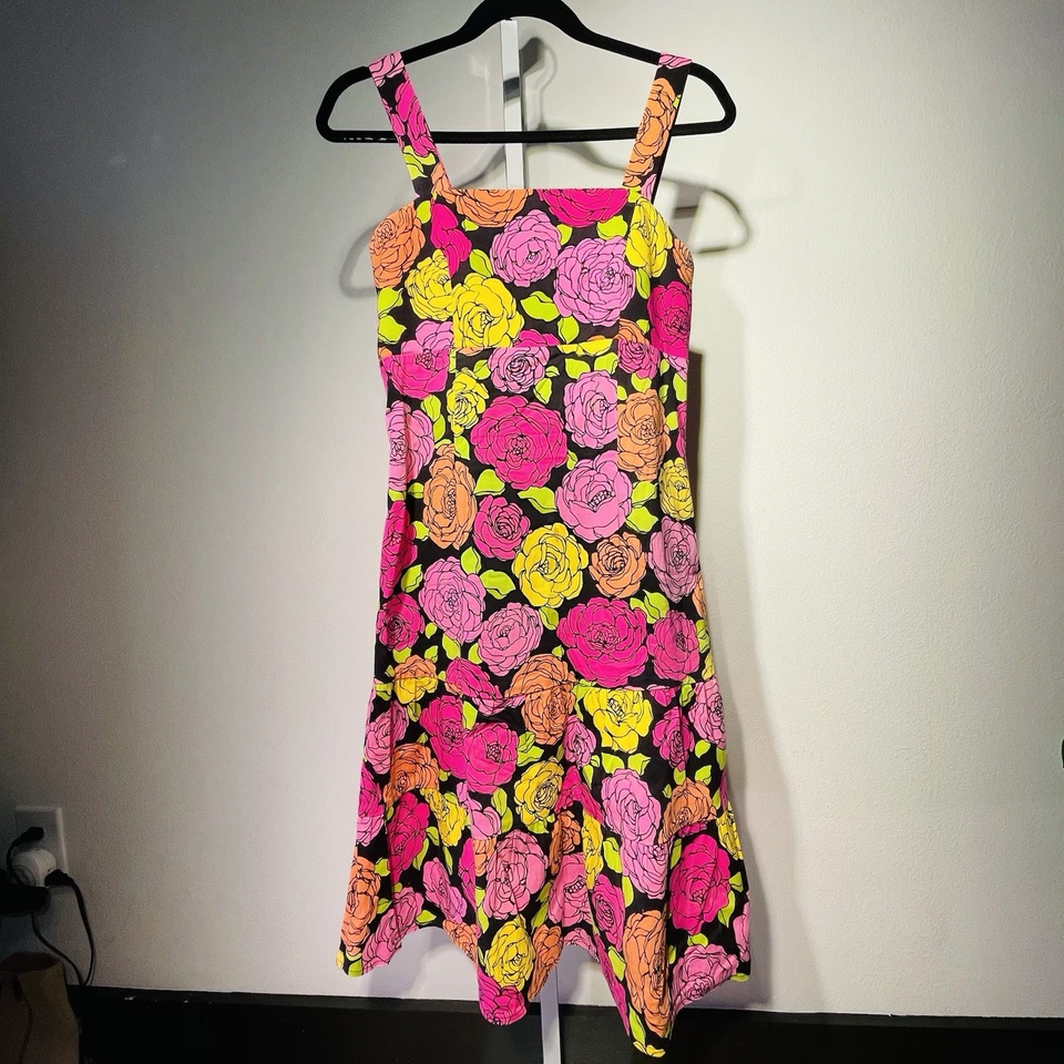 Y2K women’s midi dress size 8 flower forest fairy cottagecore  - Image 2 of 4