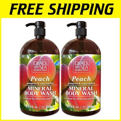 Refreshing Peach Dead Sea Body Wash - 2 Pack