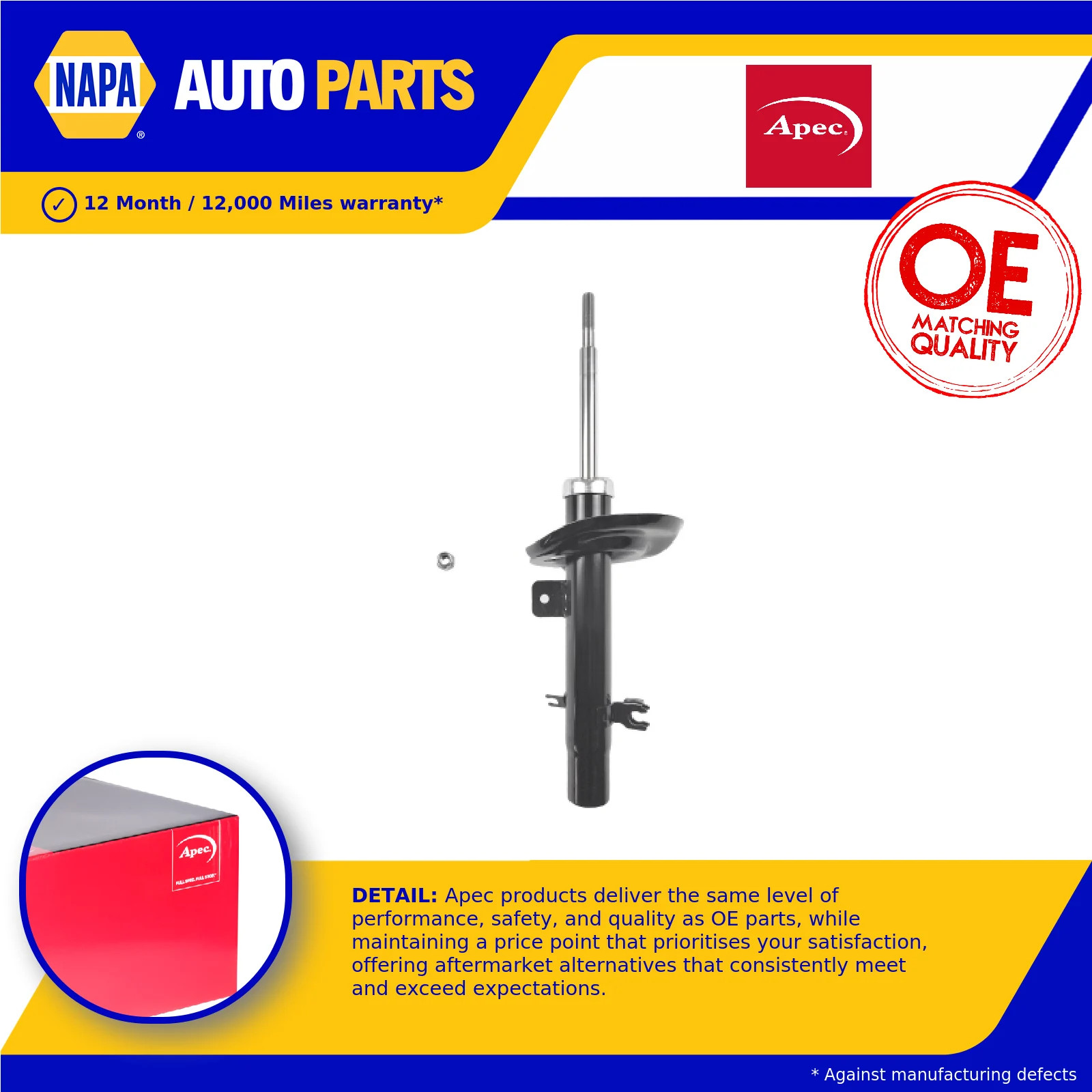 Shock Absorber (Single Handed) fits PEUGEOT 2008 MK1 1.4D Front Left 2013 on New