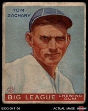 1933 Goudey #91 Tom Zachary Braves 1 - POOR
