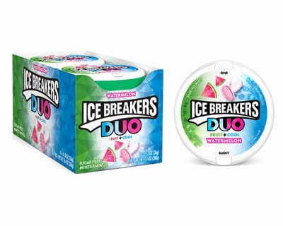 ICE BREAKERS TIN DUO WATERMELON 8CT (1.3OZ)
