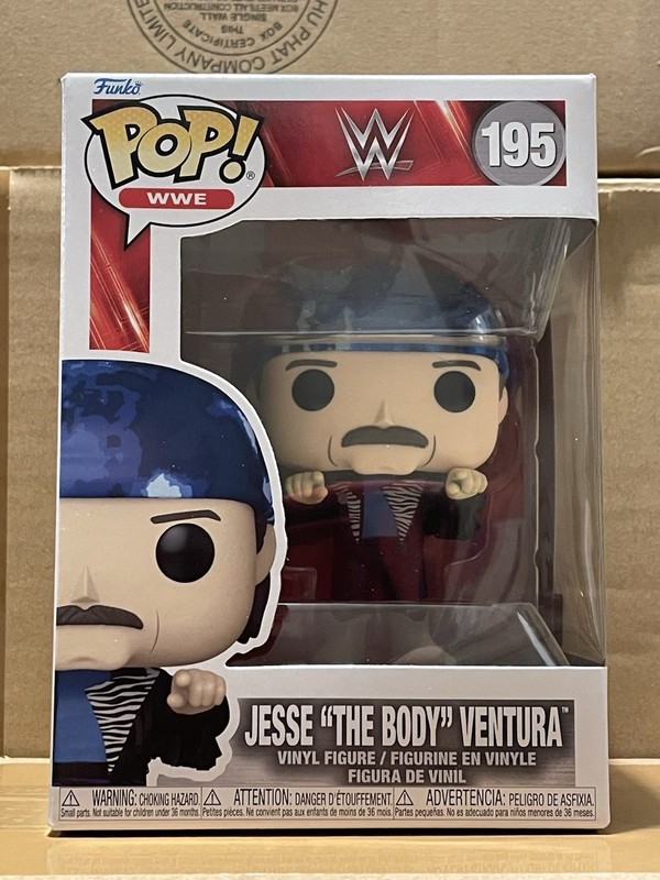 Funko Pop WWE Jesse "The Body" Ventura #195. Brand New In Pop Protector