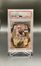 2022 Playbook Panini Bailey Zappe Signature Green (RC,Auto) /10 PSA 9