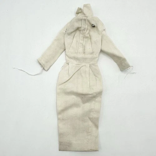 Registered Nurse #991 Barbie Vintage Original White Uniform Dress With Pin 1960s