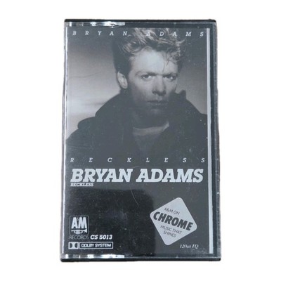 Bryan Adams Reckless Cassette Tape 1984 Rock Album Tested Vintage Music