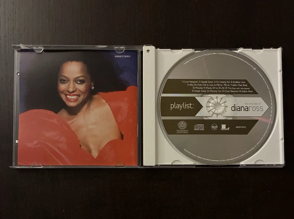 DIANA ROSS 14 Track Hits CD: Playlist The Very Best Of Love Hangover Upside Down - Image 3 of 3
