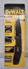 Dewalt Tools Carbon Fiber Handle Pocket Knife w/Clip & 8CR13MOV Blade #DWHT10314