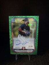 2026 Bowman Dasan Hill Green Reptilian On Card Auto /99 Twins🔥🔥