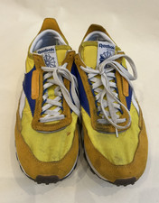 Zapatillas deportivas clásicas REEBOK Legacy doradas amarillas azules marinas zapatos - para hombre talla 10