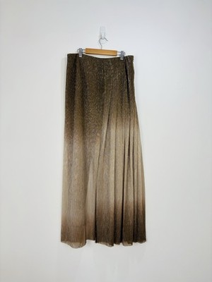 Reiss Maxirock Damen Größe 12 Gold Ombre Lang Metallic Glitzer Schlitz Emmeline