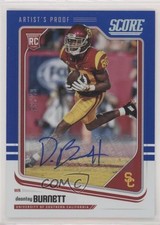 2018 Score Rookies Artist's Proof Signatures 5/35 Deontay Burnett #386 Auto 03xg