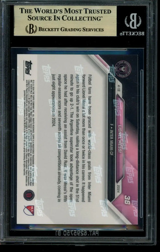2024 Topps Now MLS #36 Lionel Messi BGS 9.5 Gem Mint 17706540 - Picture 2 of 2