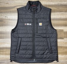 Carhartt Gilliam Vest Mens Large Black Rain Defender Insulated Gorpcore 102286